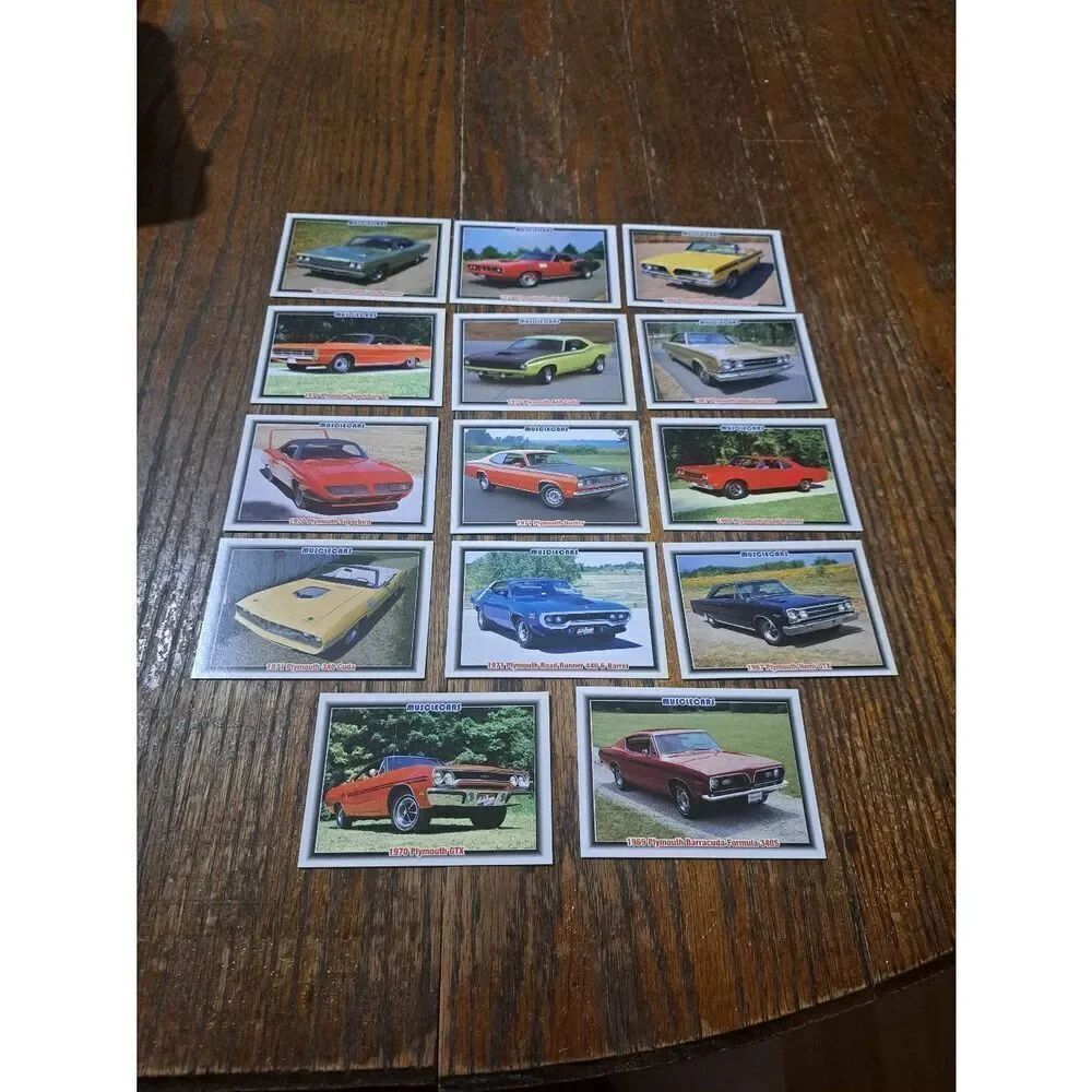 Vintage Lot of 14 1992 Collect A Card Musclecars Trading Cards PLYMOUTH LOT